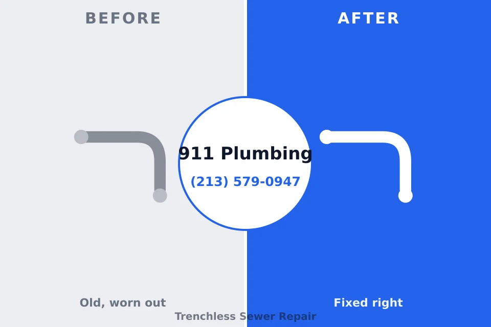 Before and after: plumbing repair Cape Canaveral, FL